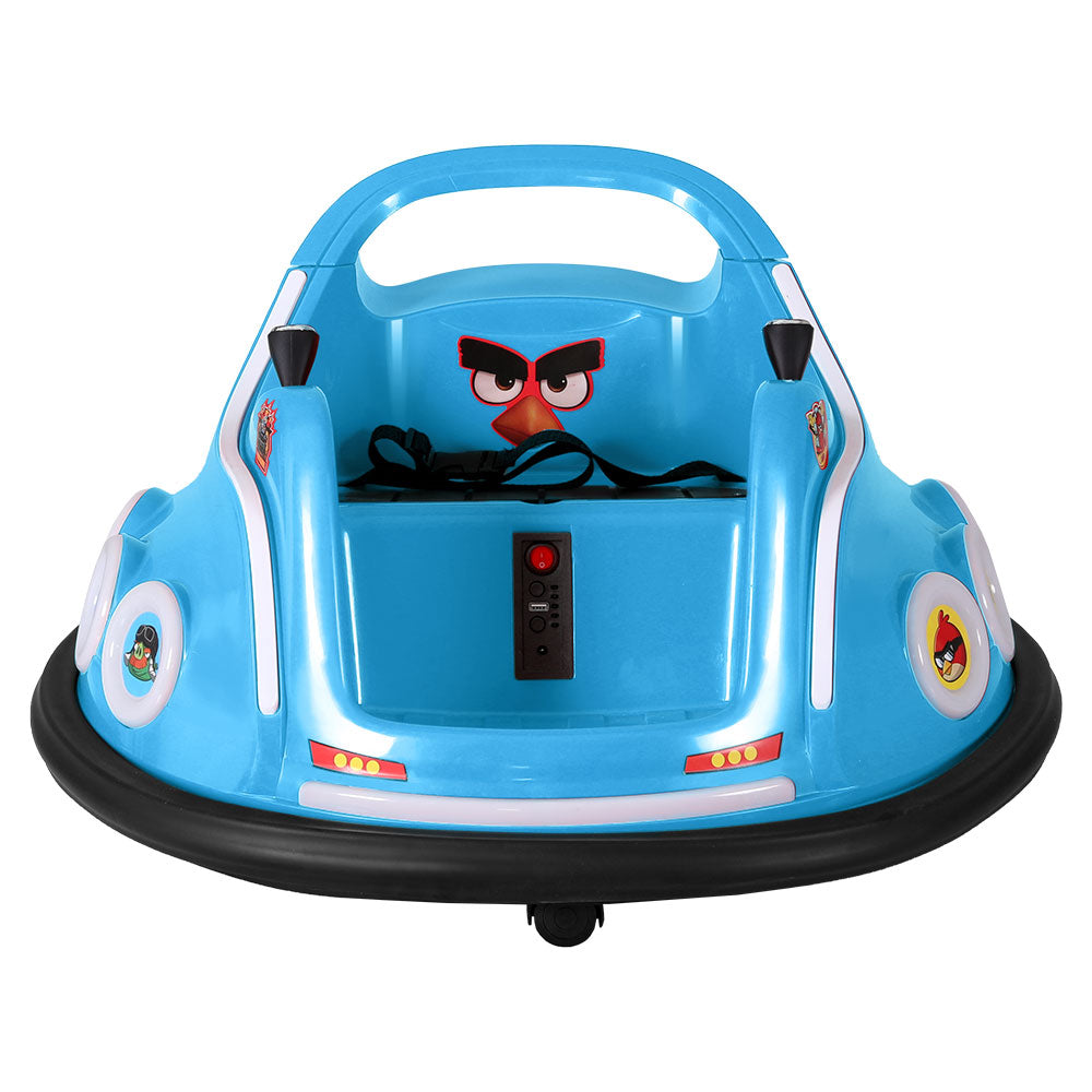 Rigo Kids Electric Bumper Car Blue Angry Birds Stickers Remote Control