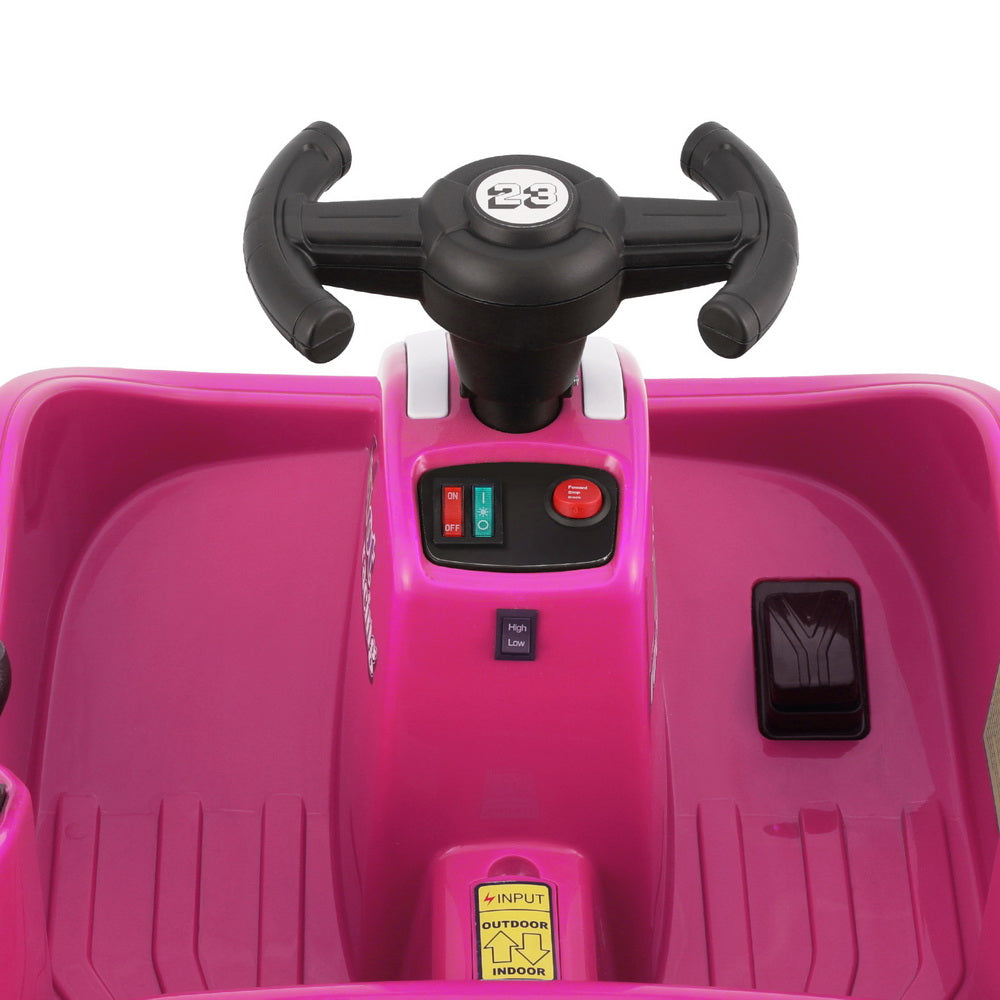 Rigo 6V Kids Electric Bumper Kart Remote Control Pink