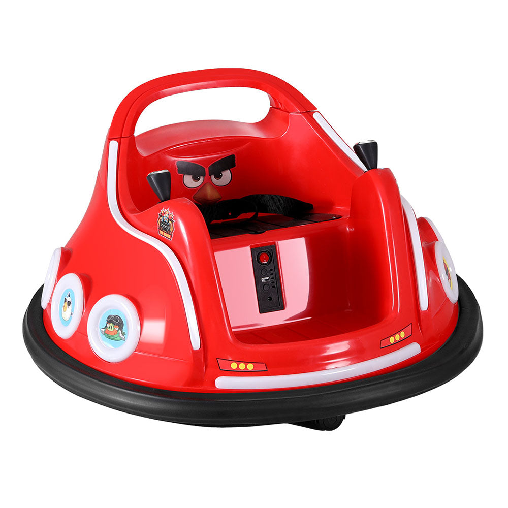 Rigo Kids Electric Bumper Car 360° Rotation Remote Red Angry Birds Stickers