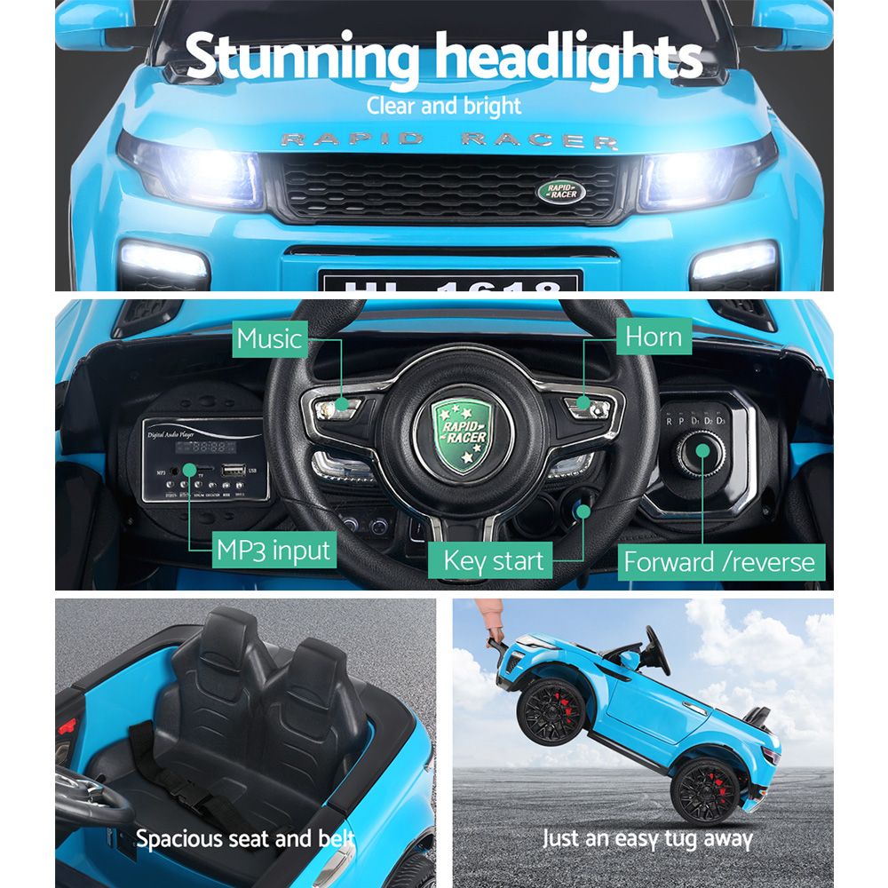 Rigo Kids 12V Electric Ride On Car SUV Blue Remote Control