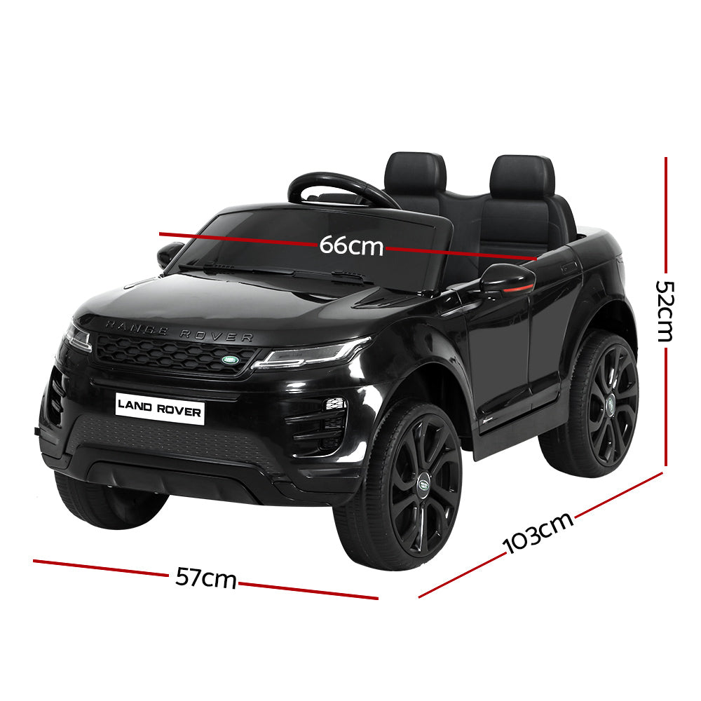 Land Rover Evoque Kids Electric Ride-On Car 12V Remote Black