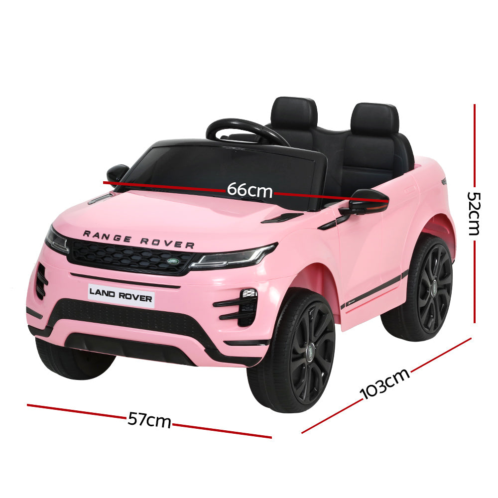 Land Rover Evoque Kids Electric Ride-On Car 12V Remote Pink