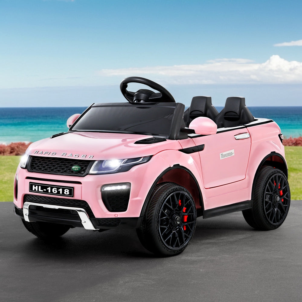 Rigo Kids 12V Electric Ride On Car Pink Remote-Controlled Range Rover-Inspired