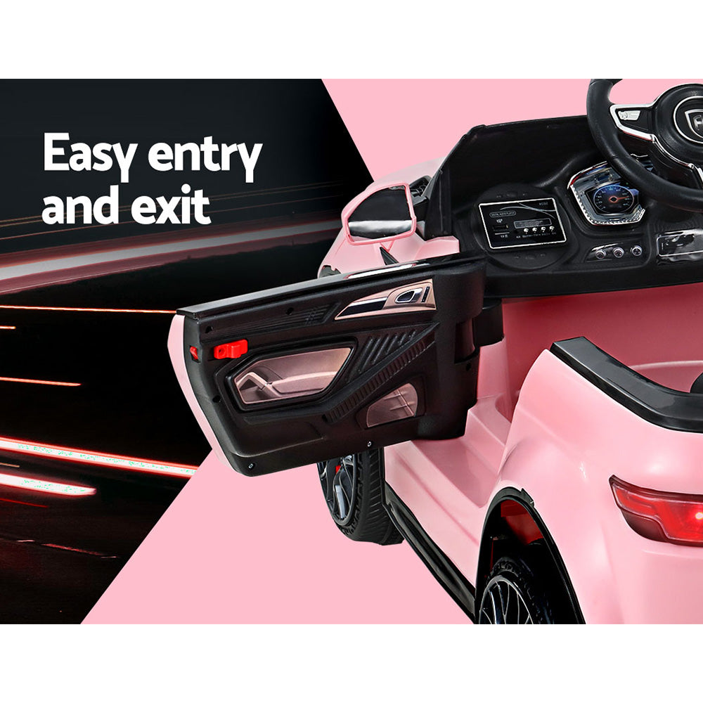 Rigo Kids 12V Electric Ride On Car Pink Remote-Controlled Range Rover-Inspired