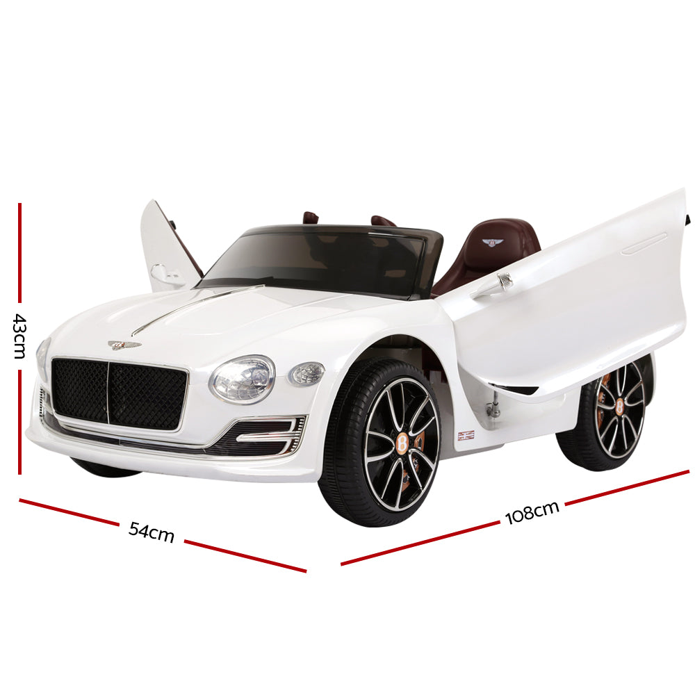 Bentley EXP12 Kids Electric Ride On Car 12V Remote White