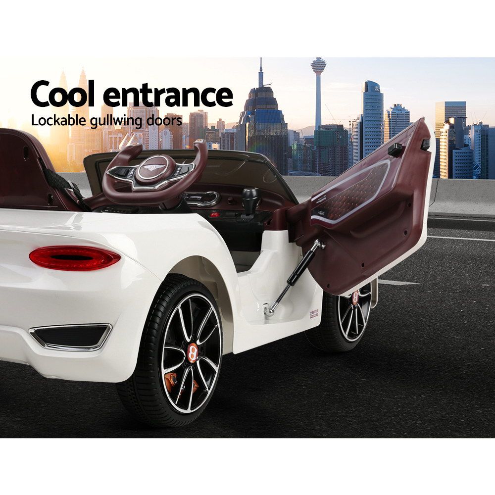 Bentley EXP12 Kids Electric Ride On Car 12V Remote White