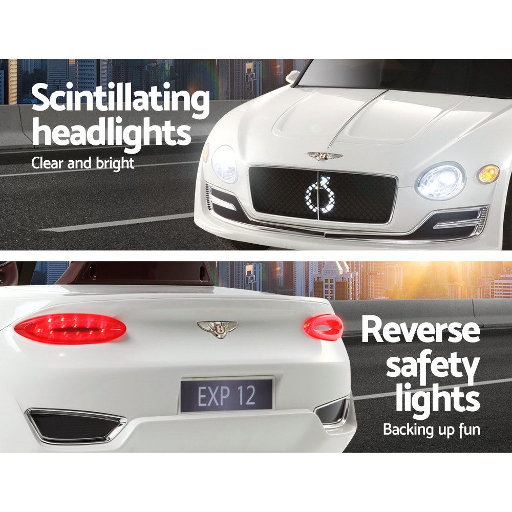 Bentley EXP12 Kids Electric Ride On Car 12V Remote White