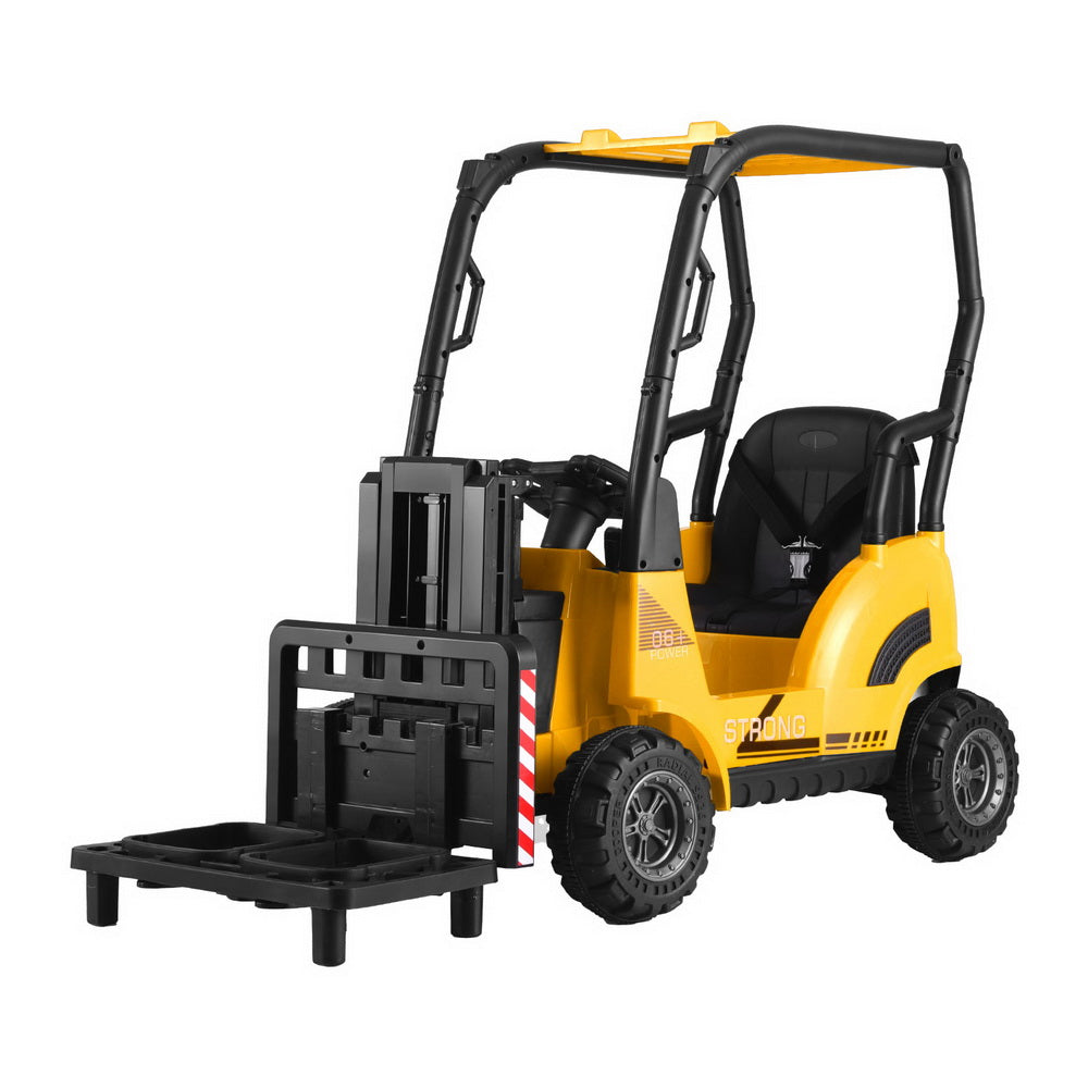 Rigo 12V Kids Electric Ride On Forklift Loader Yellow