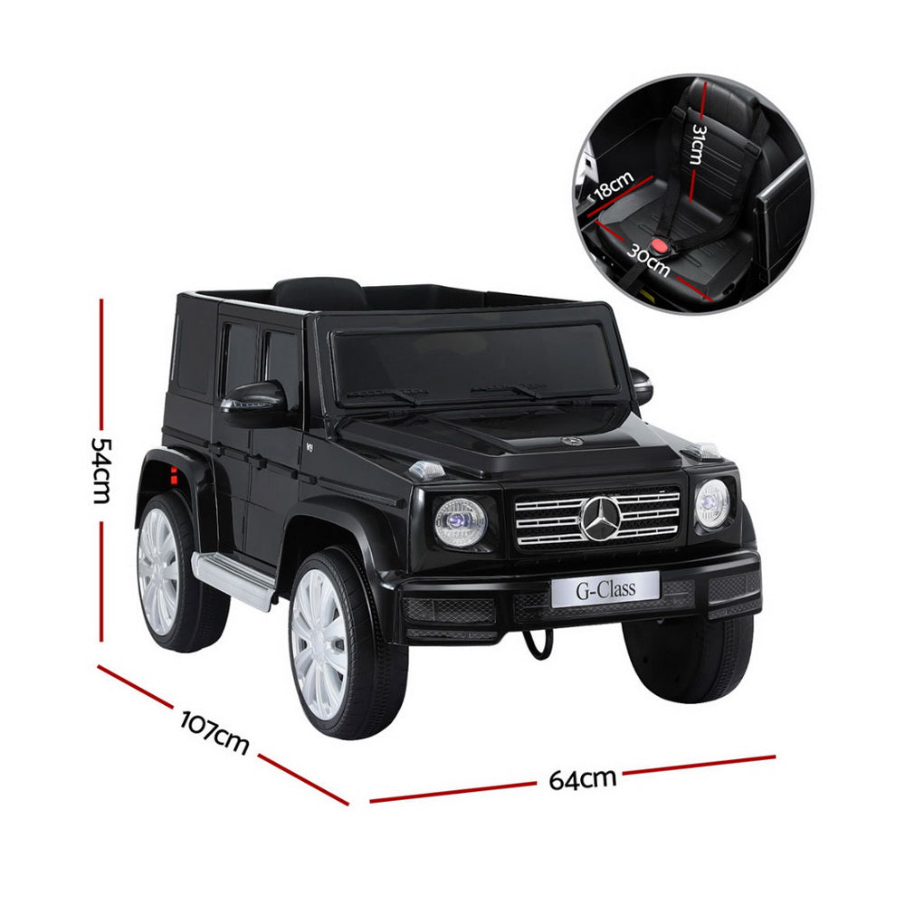 Mercedes-Benz G500 Kids Ride On Car 12V Electric Black