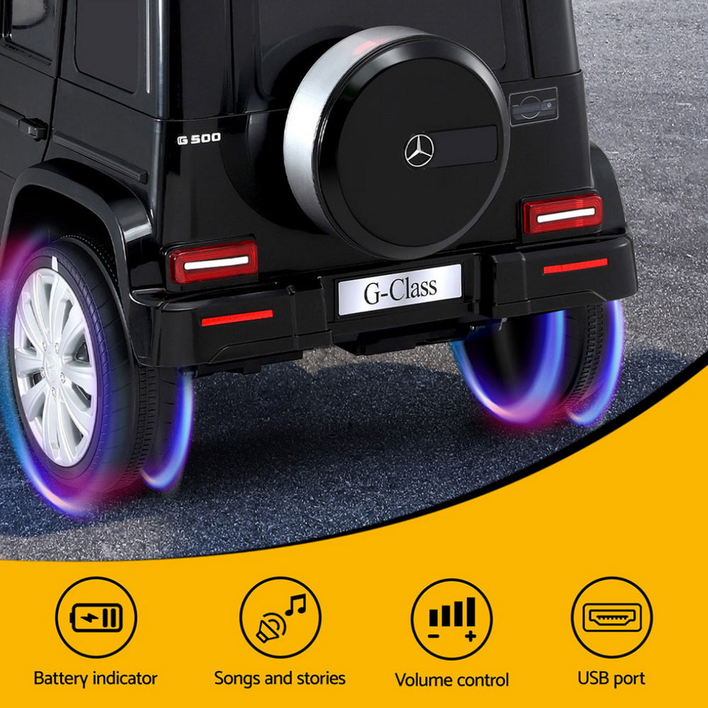 Mercedes-Benz G500 Kids Ride On Car 12V Electric Black