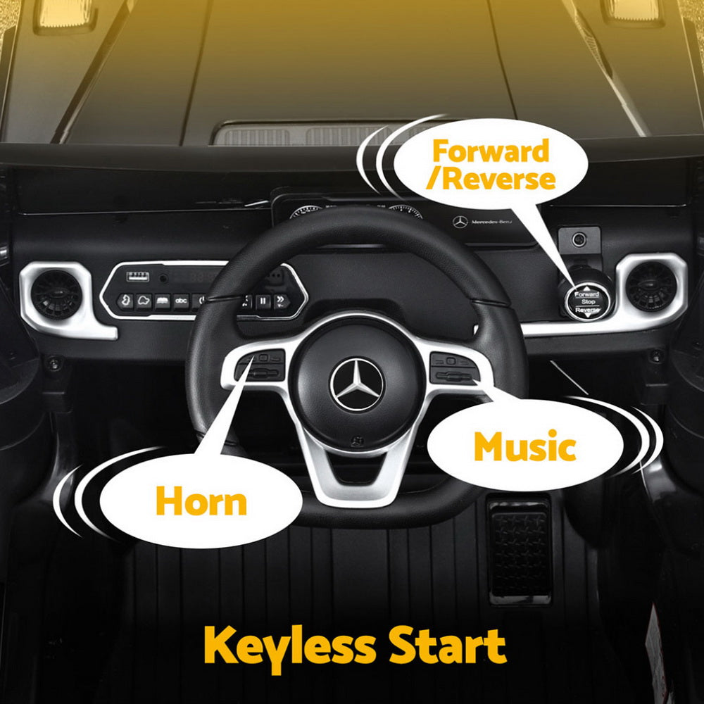 Mercedes-Benz G500 Kids Ride On Car 12V Electric Black