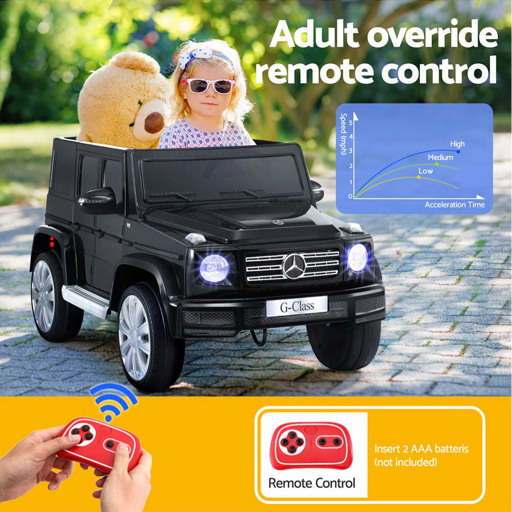 Mercedes-Benz G500 Kids Ride On Car 12V Electric Black