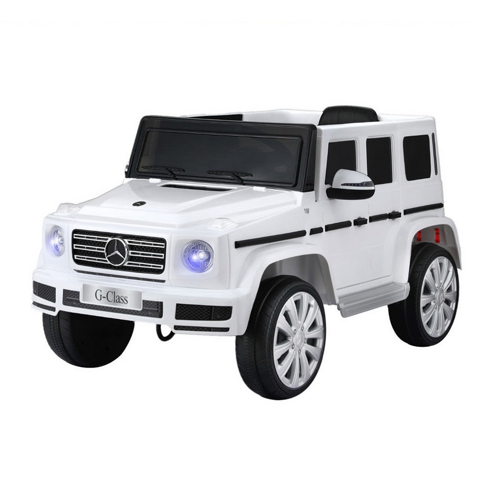 Licensed G500 Kids Electric Ride On Car 12V Remote White