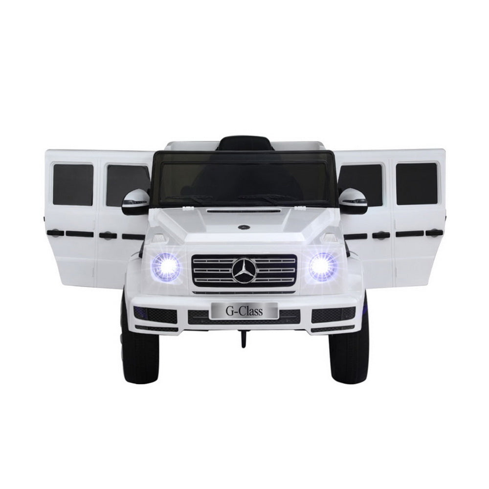 Licensed G500 Kids Electric Ride On Car 12V Remote White