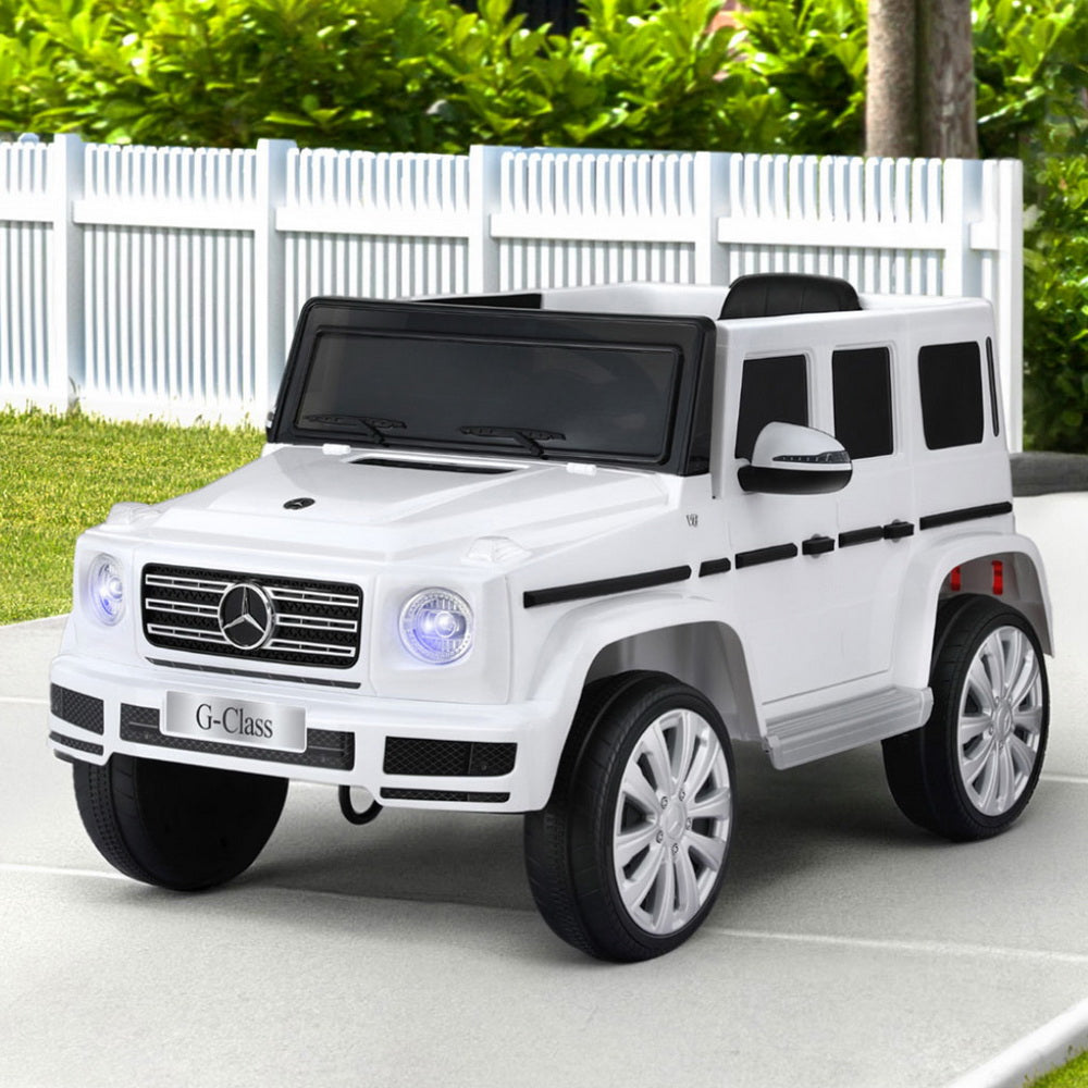 Licensed G500 Kids Electric Ride On Car 12V Remote White