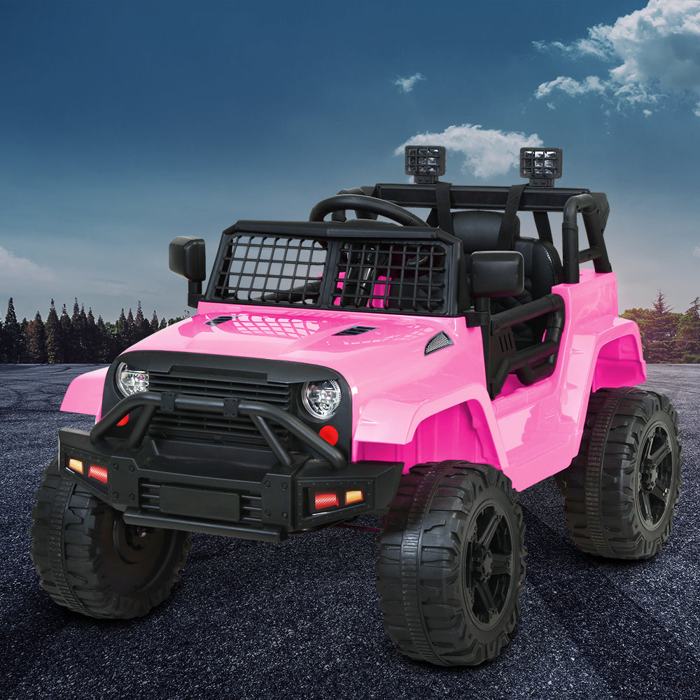 Rigo 12V Kids Electric Ride-On Jeep Pink