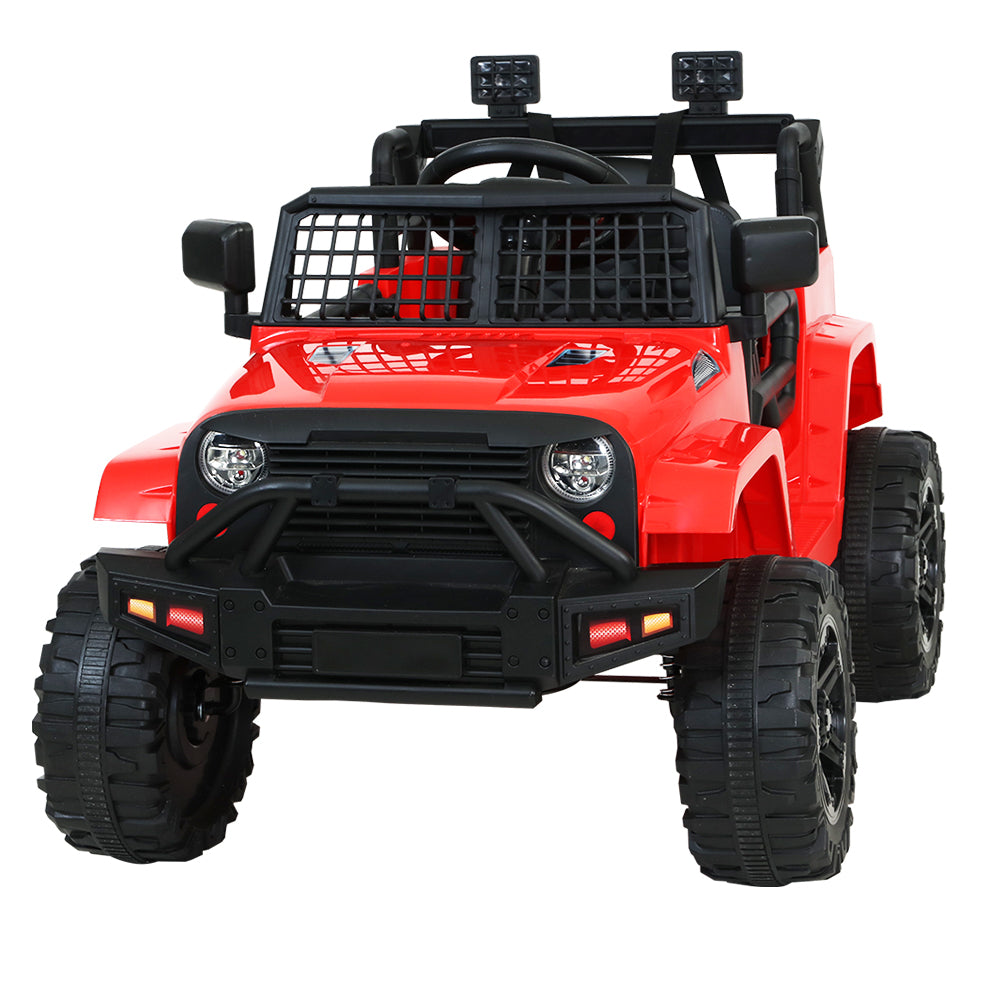 Rigo Kids 12V Electric Ride On Jeep Toy Car Remote Red