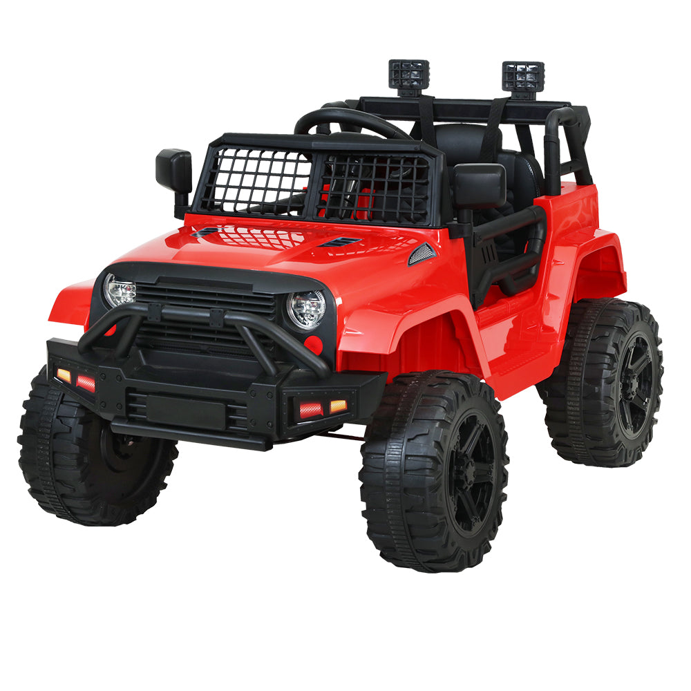 Rigo Kids 12V Electric Ride On Jeep Toy Car Remote Red