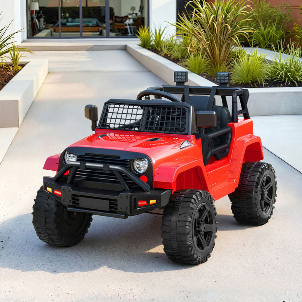 Rigo Kids Jeep-Inspired Electric Ride On Car 12V Red