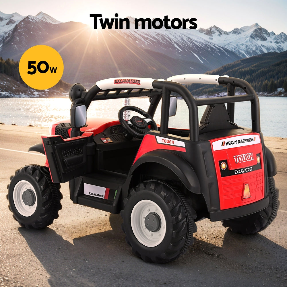 Rigo Kids 12V Electric Ride On Jeep Remote Red