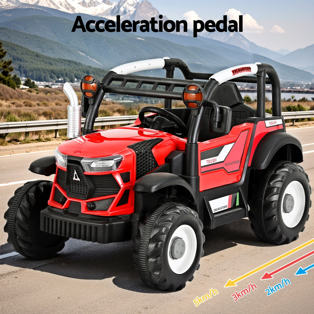 Rigo Kids 12V Electric Ride On Jeep Remote Red
