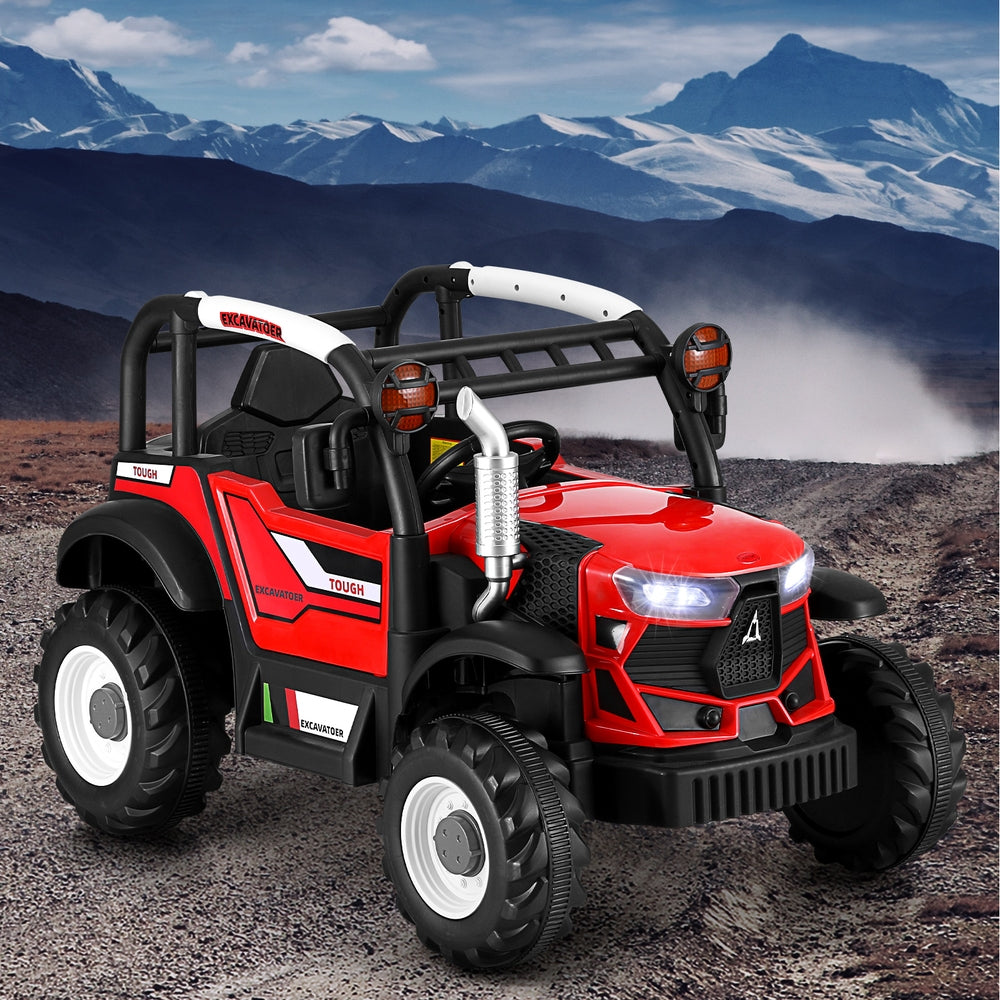 Rigo Kids 12V Electric Ride On Jeep Remote Red