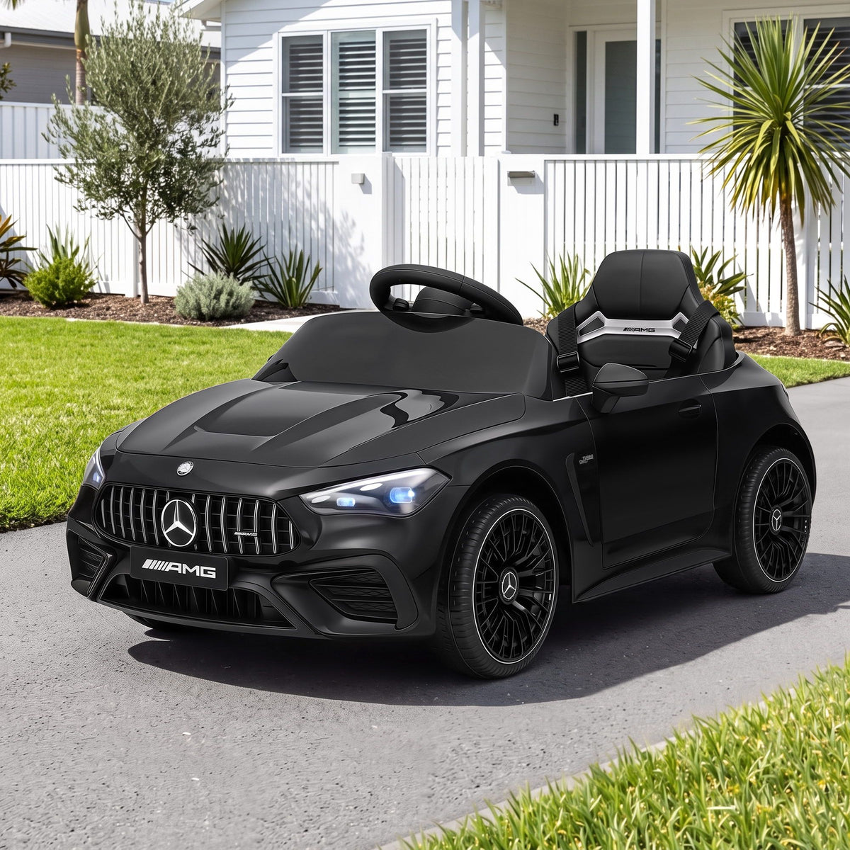 Mercedes-Benz AMGC63 Kids Ride On Car 12V Electric Black