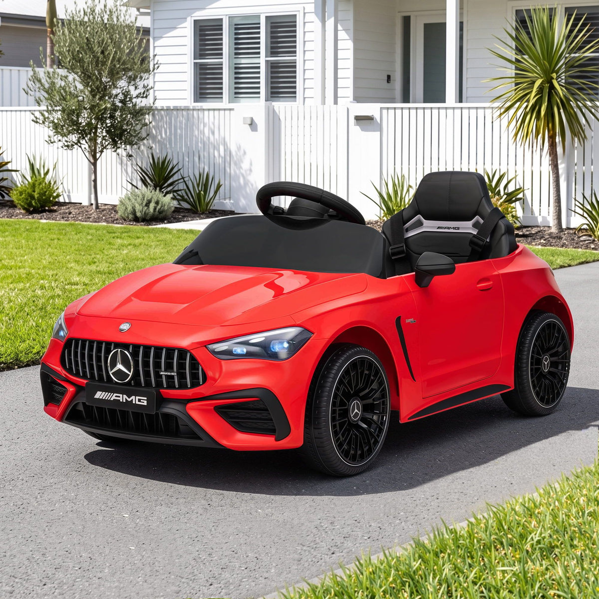 Mercedes-Benz AMGC63 Kids Ride On Electric Car 12V Red
