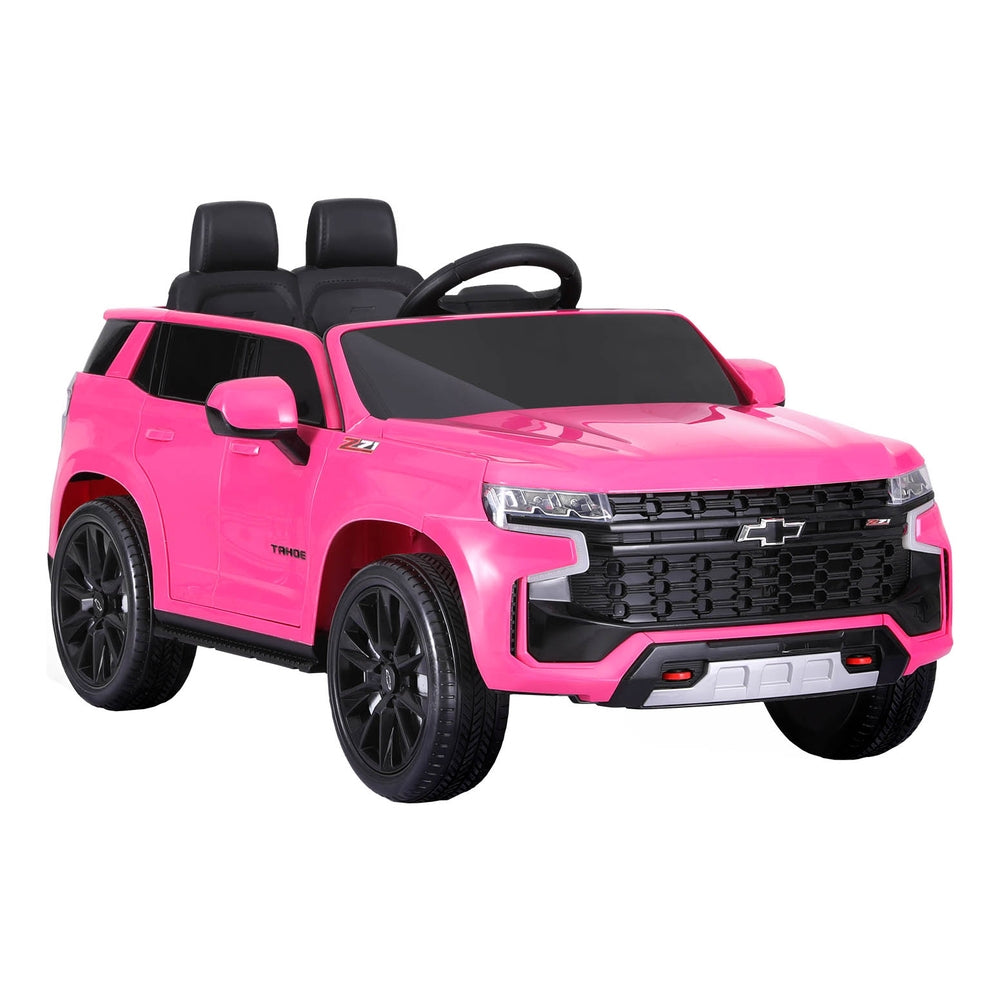 Chevrolet Tahoe Kids Ride On Car 12V Electric Pink