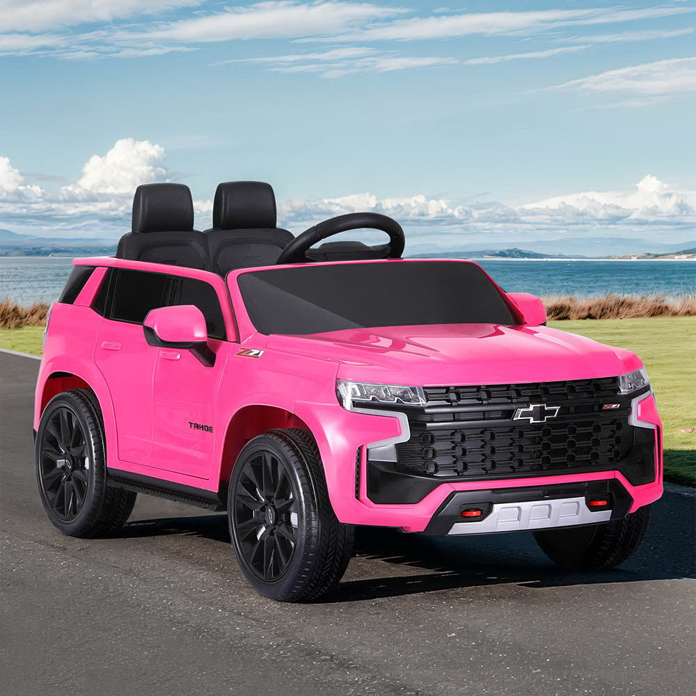 Chevrolet Tahoe Kids Ride On Car 12V Electric Pink