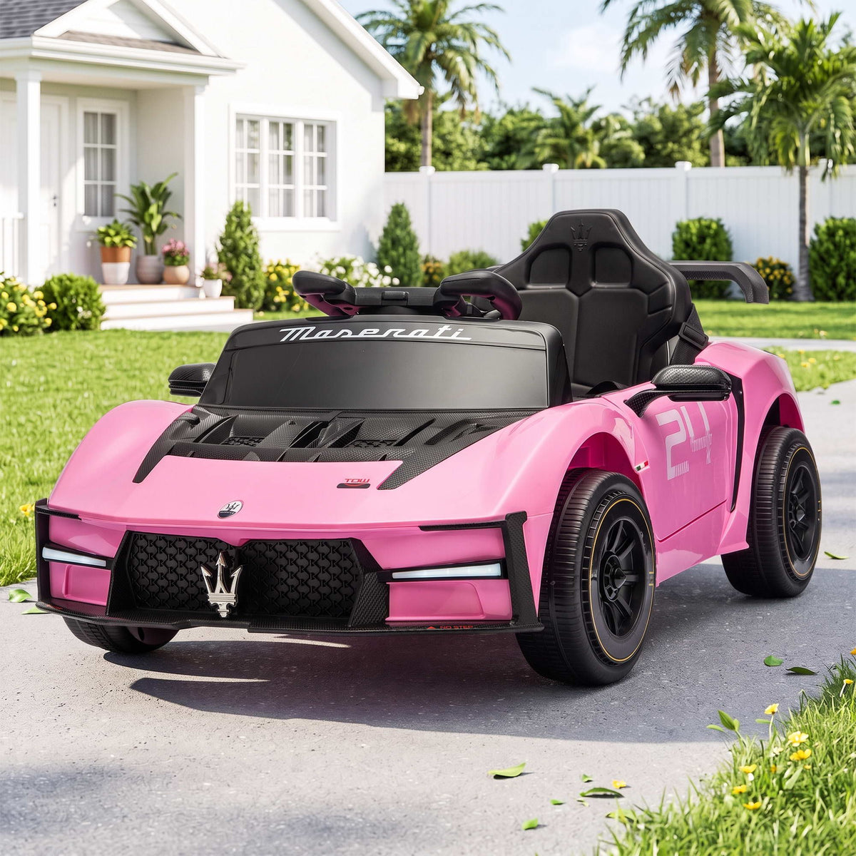 MCXtrema Maserati Licensed Kids Ride On Car 12V Pink