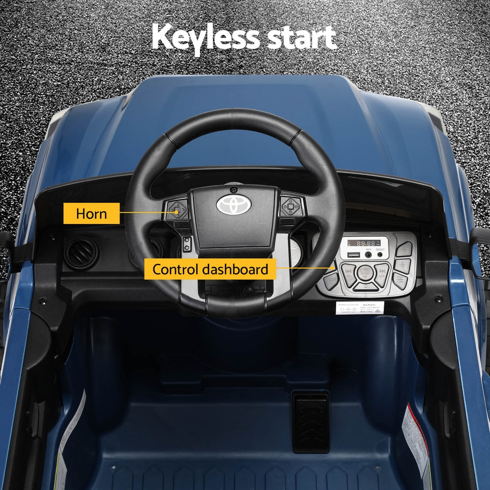 Toyota Tacoma Kids Electric Ride-On Car 12V Blue Remote Control