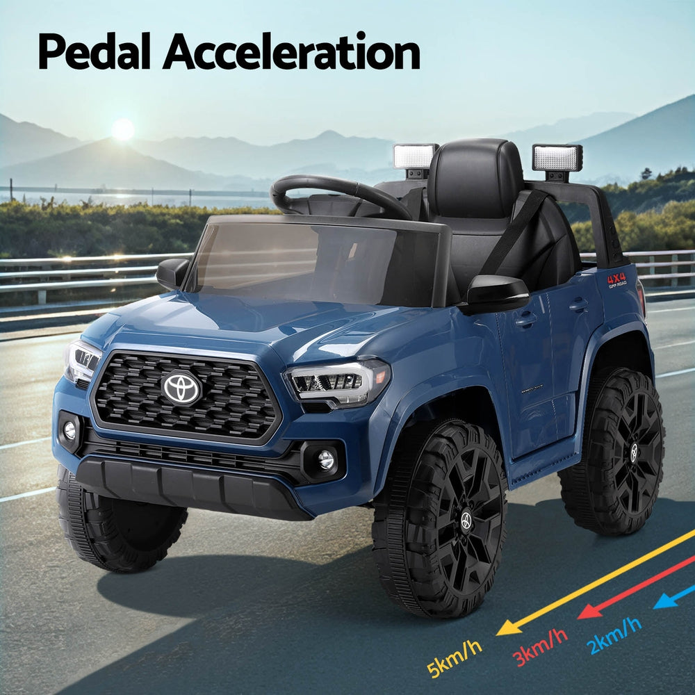 Toyota Tacoma Kids Electric Ride-On Car 12V Blue Remote Control