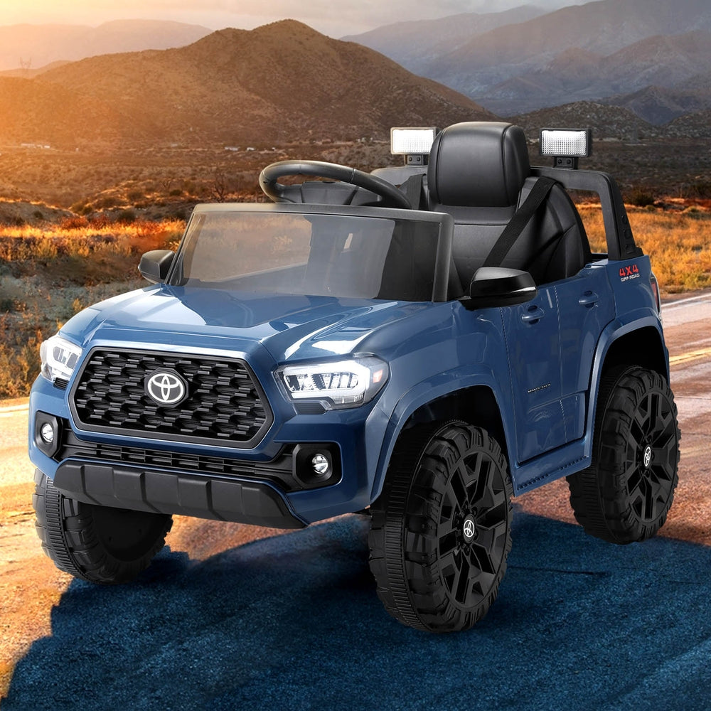 Toyota Tacoma Kids Electric Ride-On Car 12V Blue Remote Control