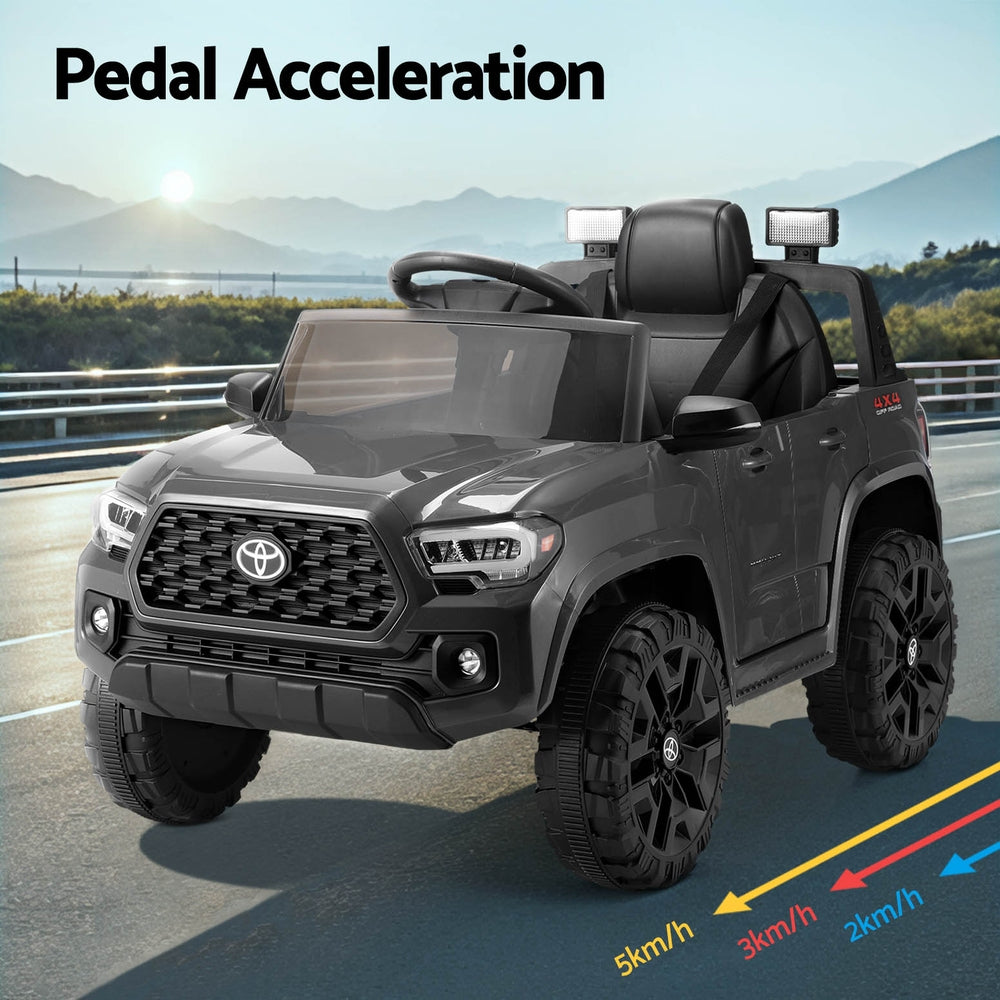 Toyota Tacoma Kids Electric Ride-On Car 12V Grey