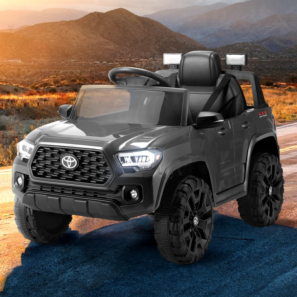 Toyota Tacoma Kids Electric Ride-On Car 12V Grey