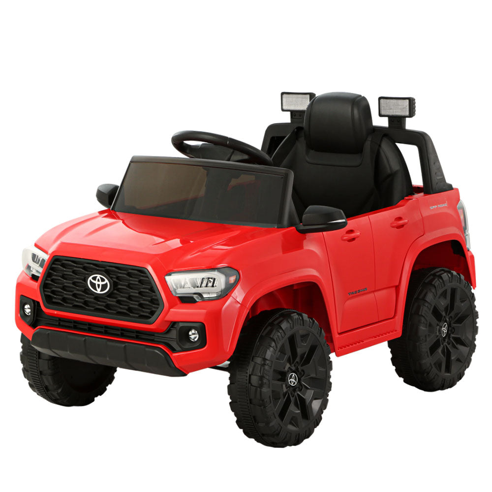 Toyota Tacoma Kids Electric Ride-On Car 12V Remote Red