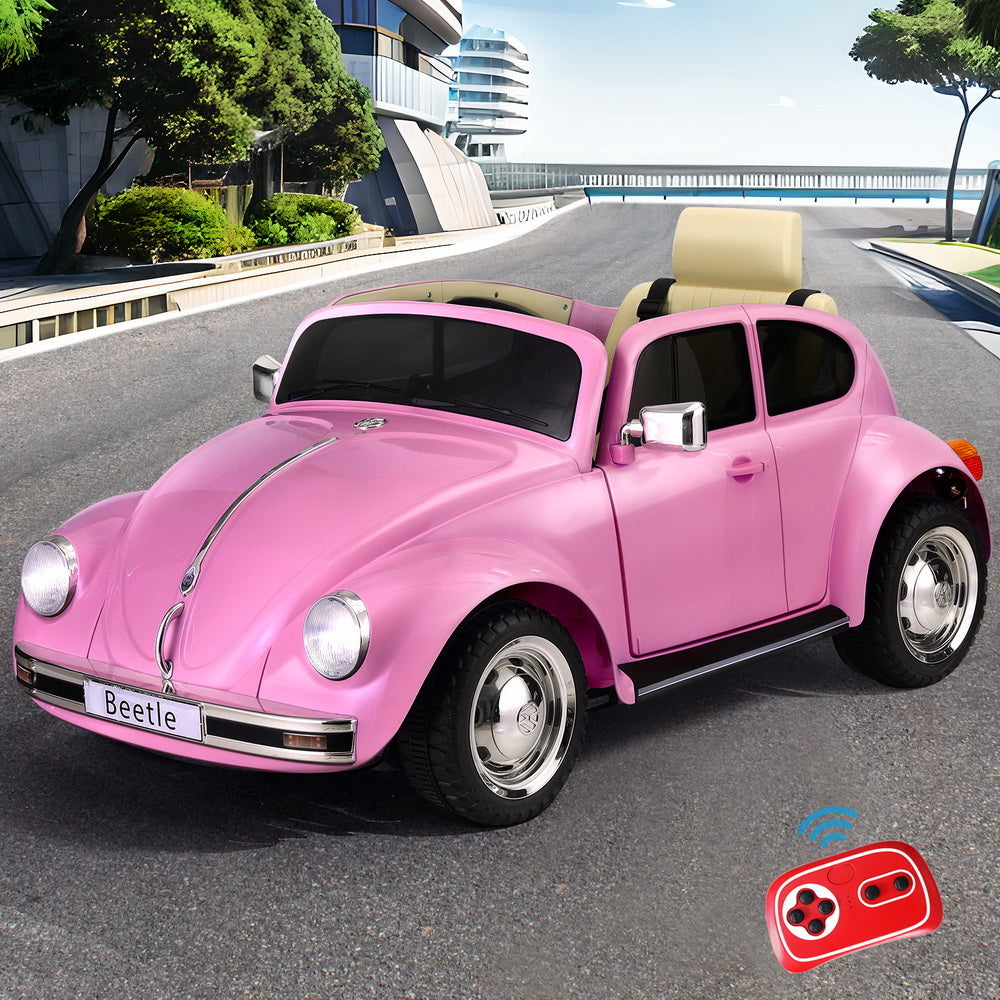 Volkswagen Beetle Kids Electric Ride On Car 6V Pink