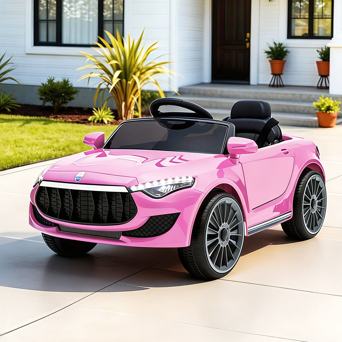 Rigo Kids Electric Ride On Car with Remote Control 12V Pink