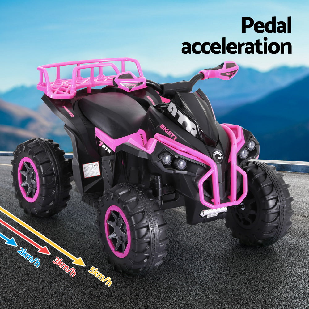 Rigo 12V Kids Ride-On ATV Quad Motorbike Pink