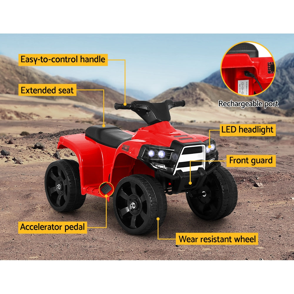 Rigo Kids Electric ATV Quad Bike Red