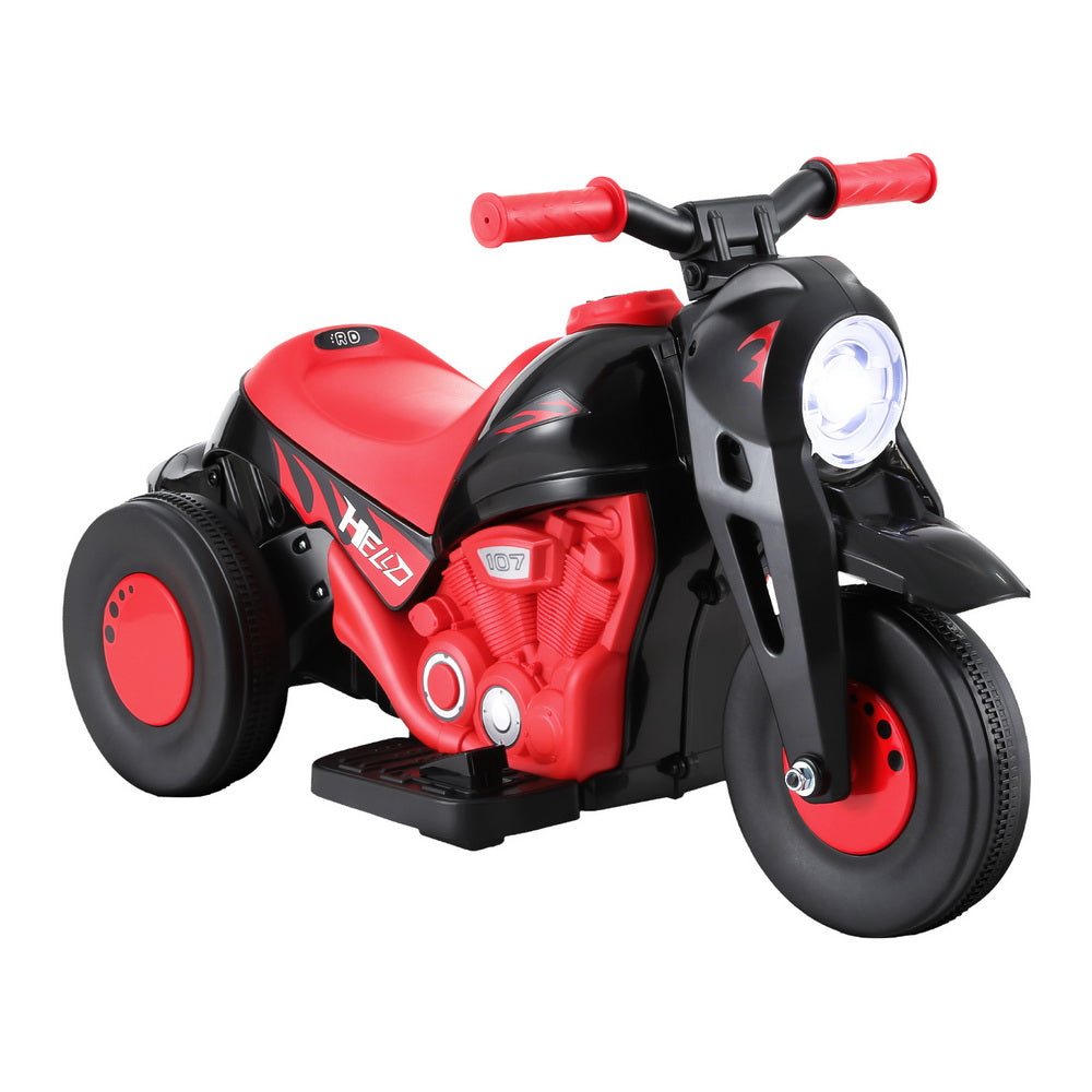 Rigo Kids Electric Ride-On Motorbike 6V Red with Bubble Maker