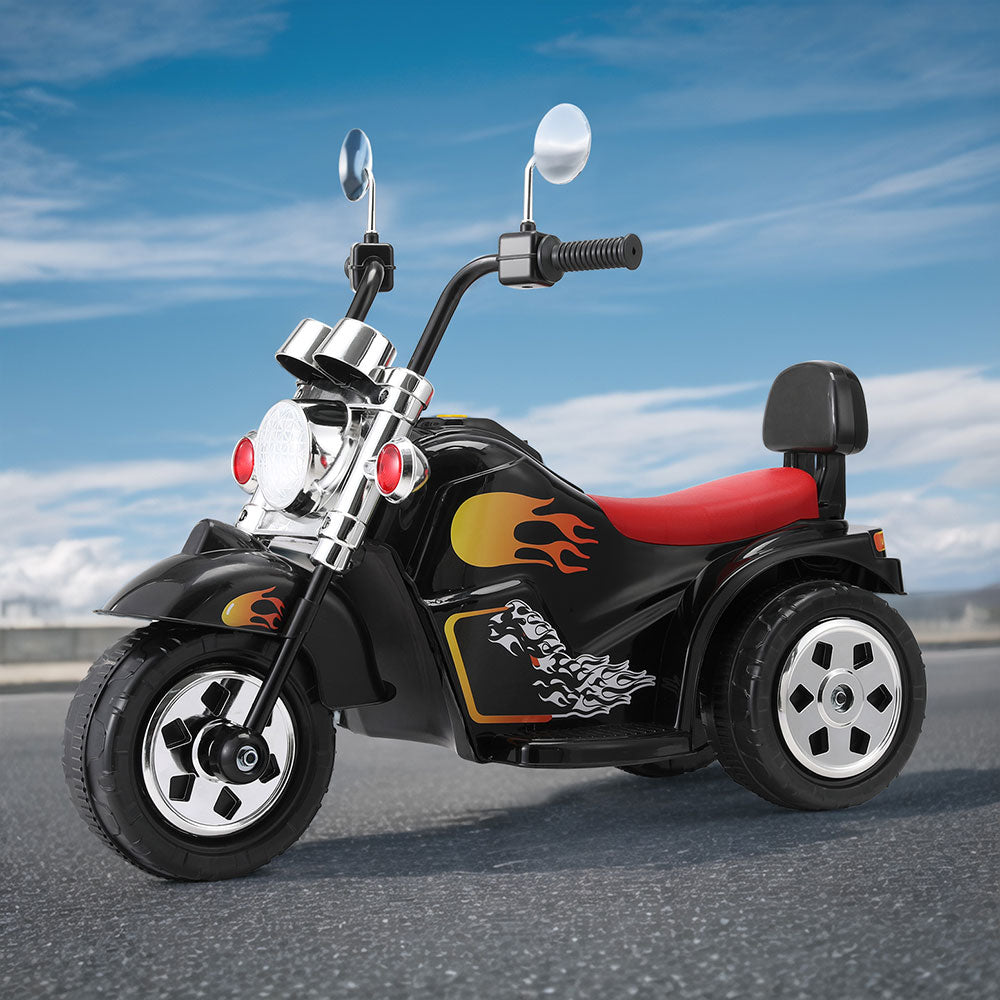 Rigo Kids Electric Ride On Motorbike 6V Black