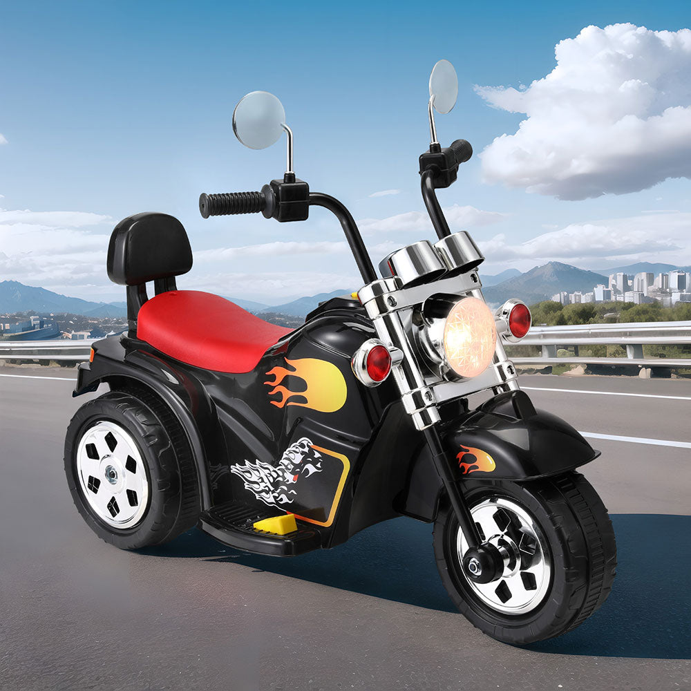 Rigo Kids Electric Ride On Motorbike 6V Black