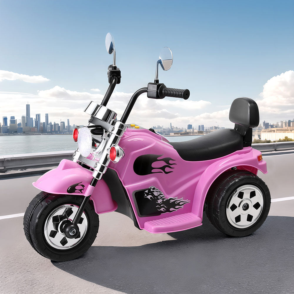 Rigo Kids 6V Electric Ride-On Motorbike Pink
