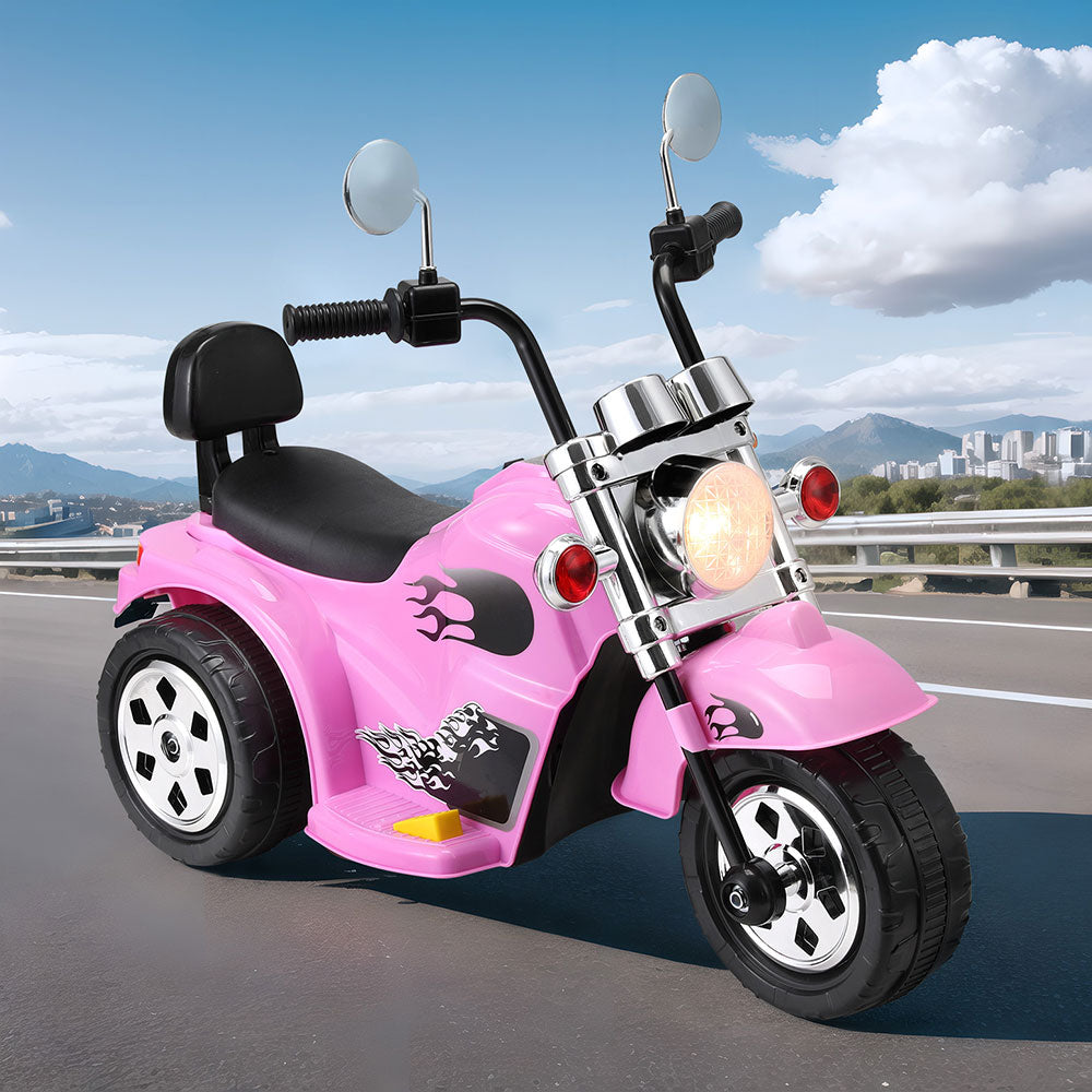 Rigo Kids 6V Electric Ride-On Motorbike Pink