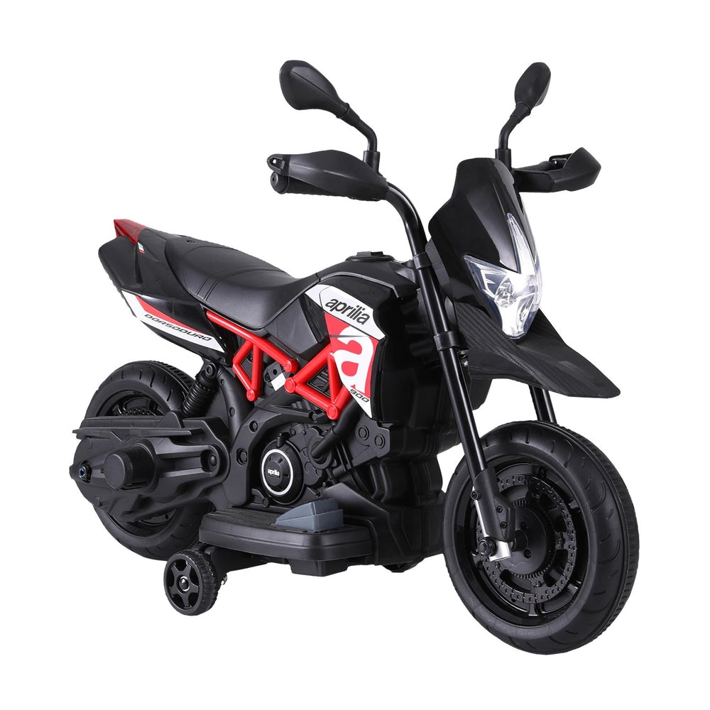 Aprilia Dorsoduro 900 Kids Electric Ride-On Motorbike Black