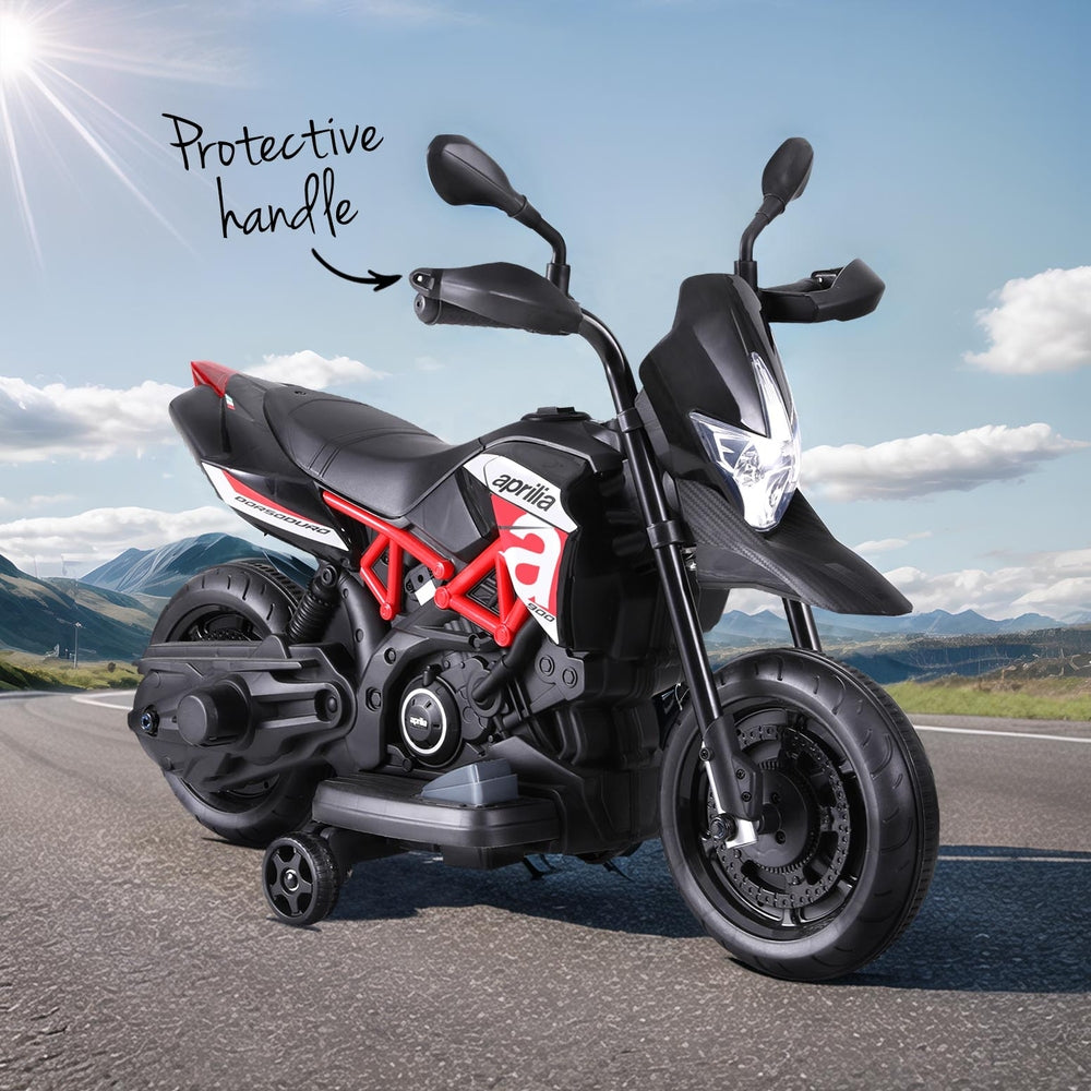 Aprilia Dorsoduro 900 Kids Electric Ride-On Motorbike Black
