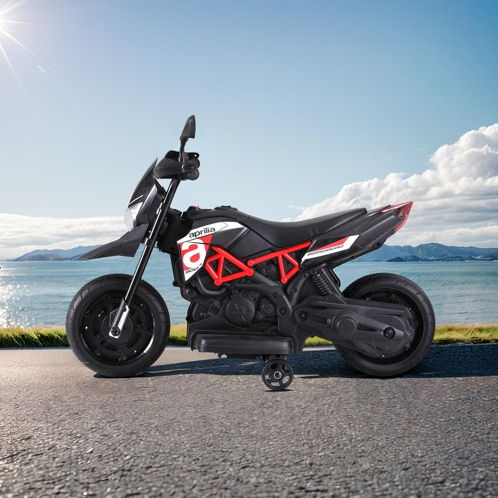 Aprilia Dorsoduro 900 Kids Electric Ride-On Motorbike Black