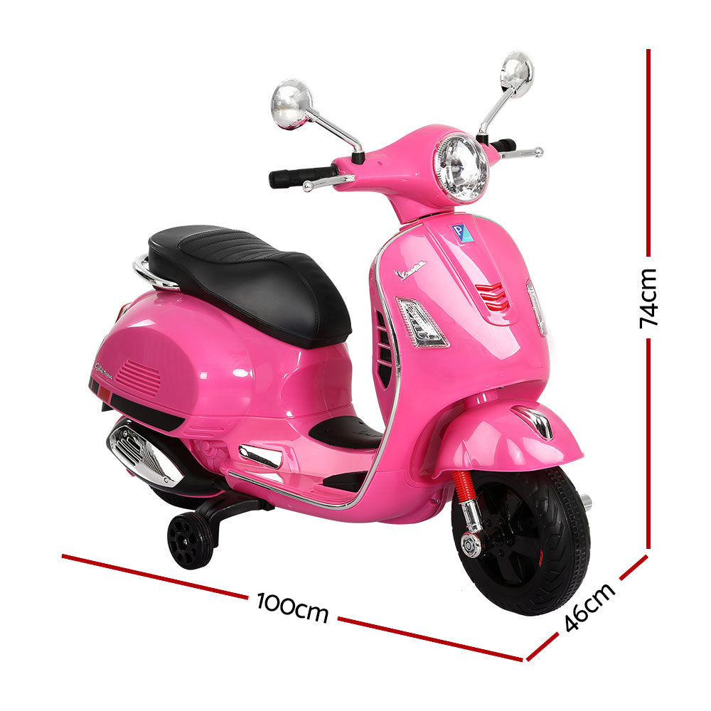 Vespa GTS Kids Electric Ride-On Motorbike Pink